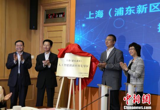 上海（浦东新区）人工智能创新应用先导区揭牌　上海市经信委
