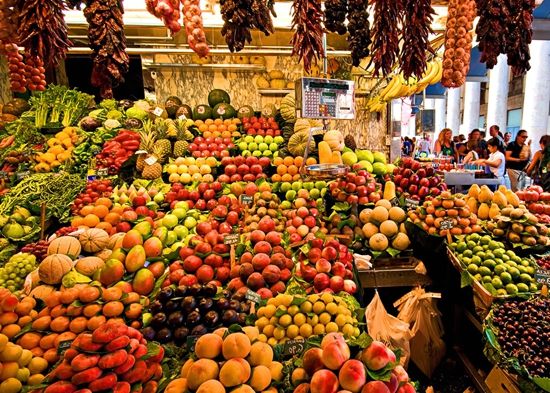 意大利蔬菜水果商店。
